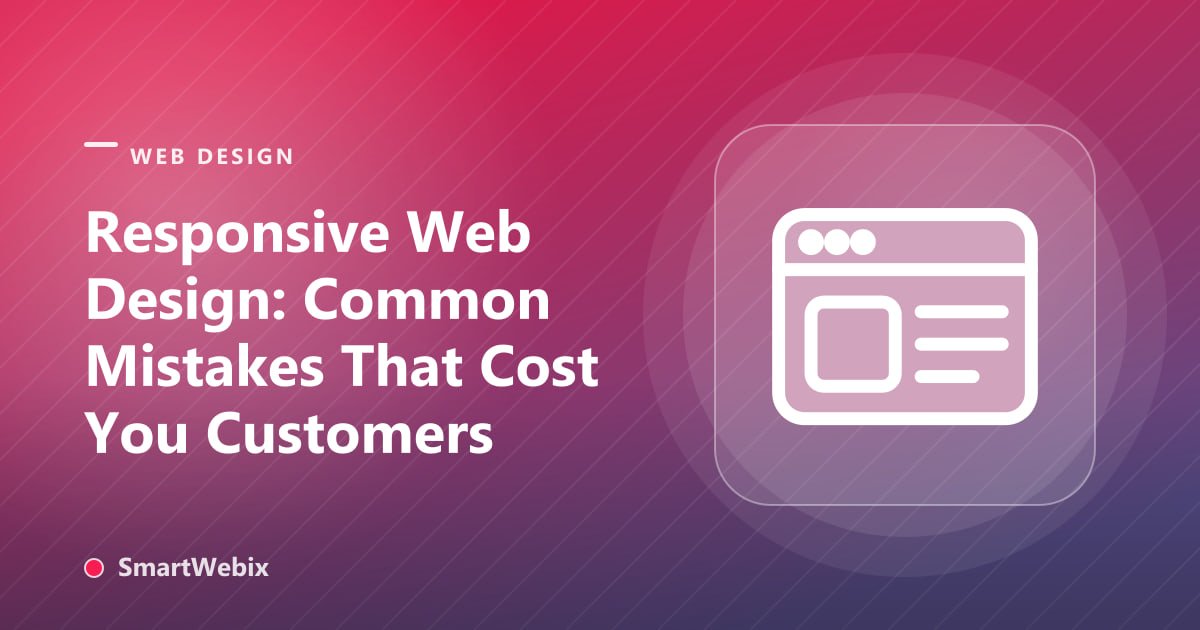 Responsive Web Design: Common Mistakes That Cost You Customers